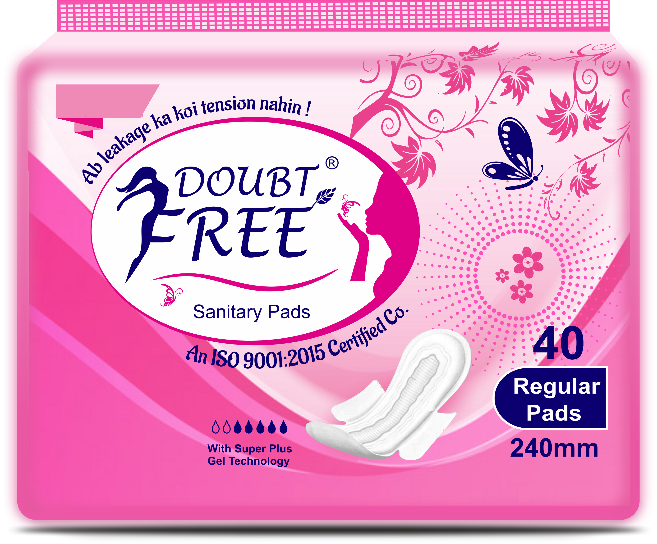 Doubtfree Regular pads(40 pads)