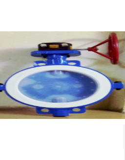 PTFE Lined 2 PC. DESIGN BUTTERFLY VALVE