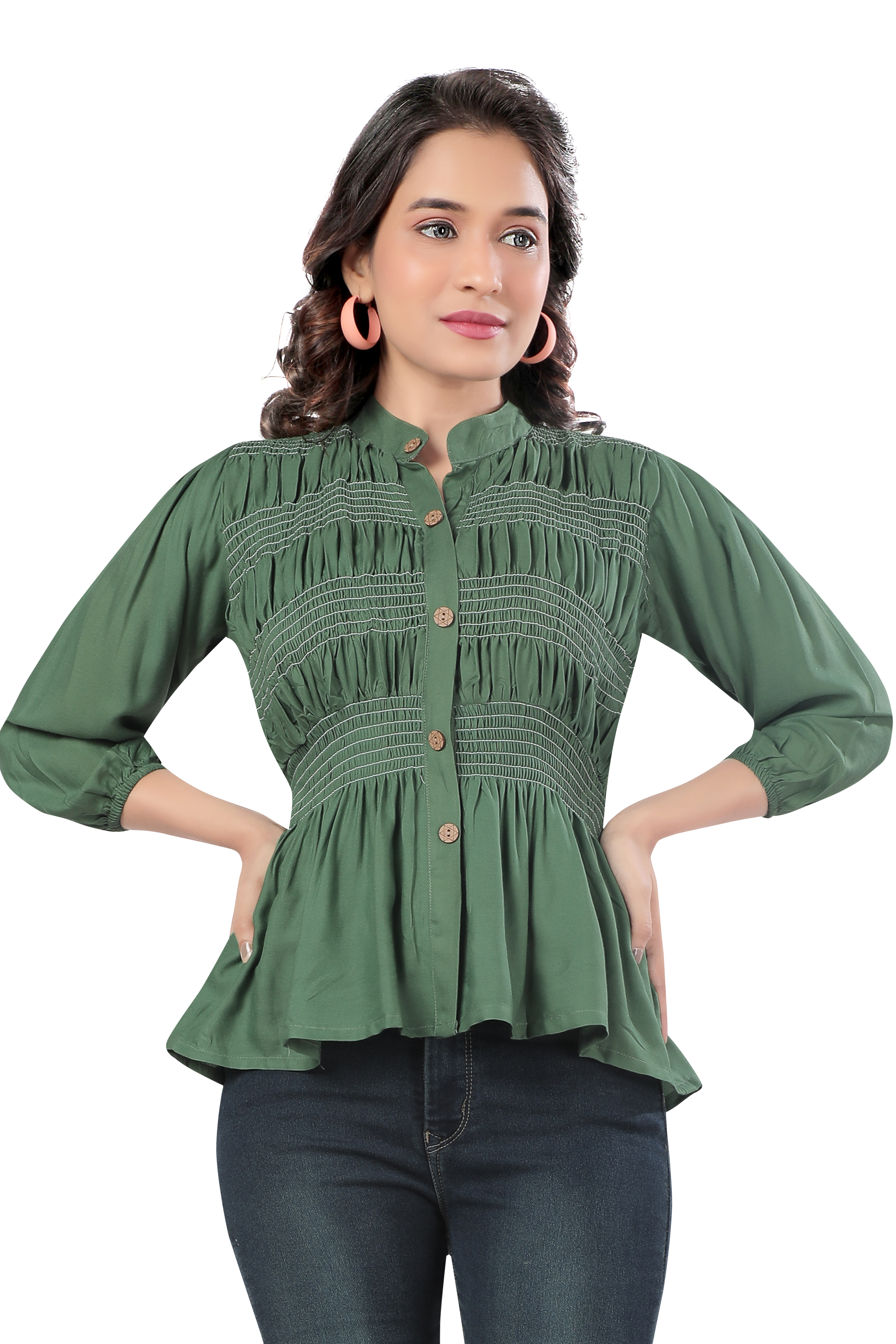 Classy Regular Wear Rayon Tops