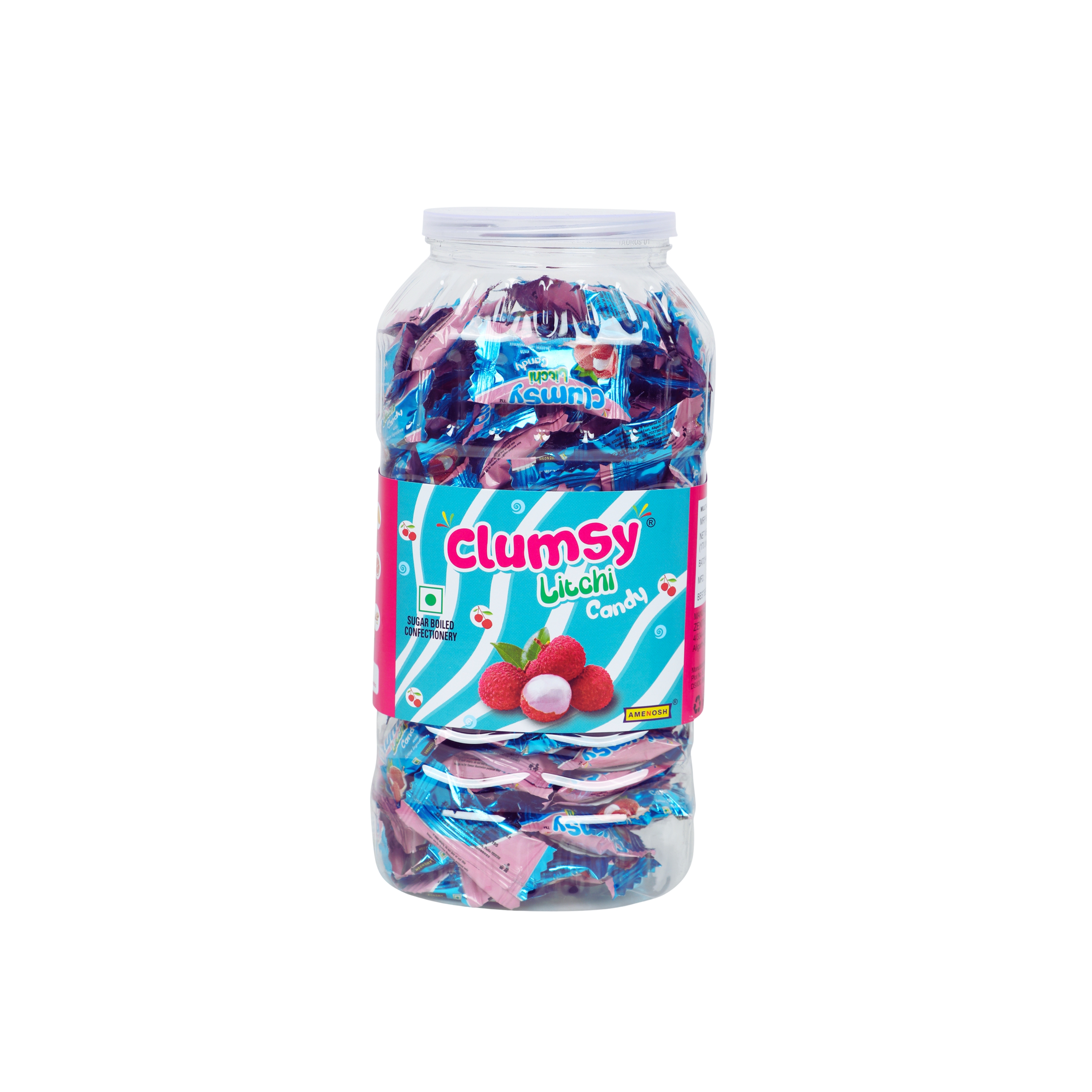 Clumsy Litchi candy Jar, 170 candy units
