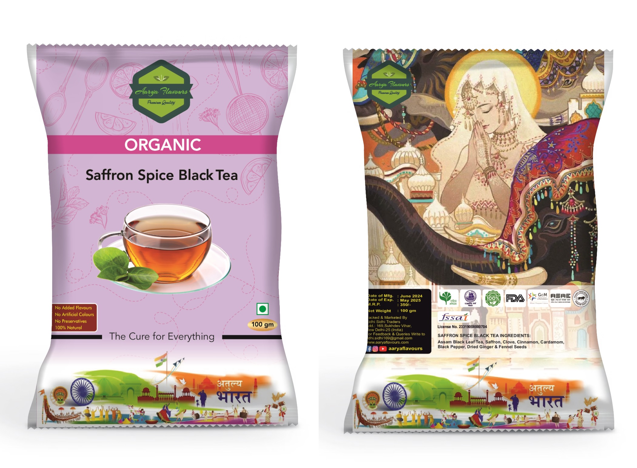 SAFFRON BLACK TEA