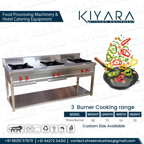 3 Burner Cooking Range