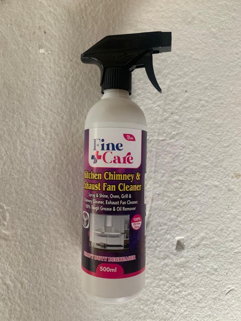 Kitchen exhaust fan oil,and grease remover