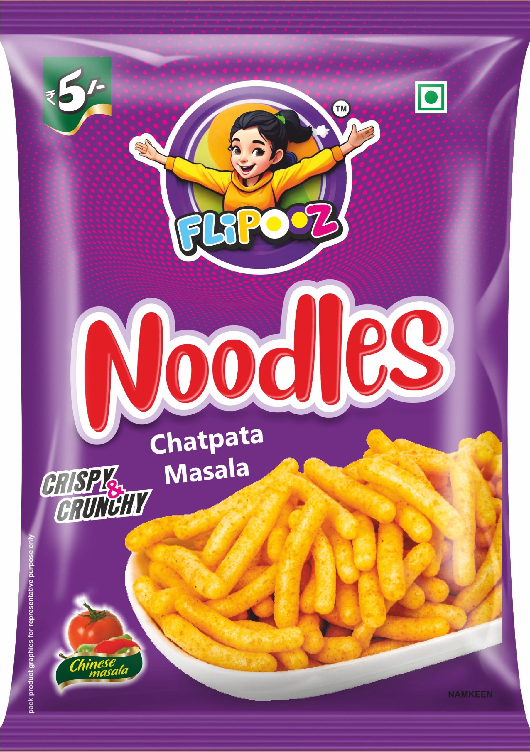 5 rs packet noodle fryums