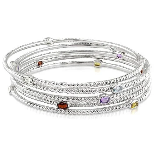 Ladies Fancy Silver Bangles